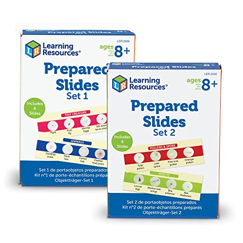 Learning Resources Prepared Slides Combo Set, 48 Specimens