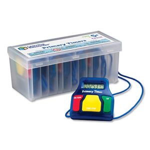 learning resources primary timers, classroom experiment, 1-minute functions, set of 6, ages 5+