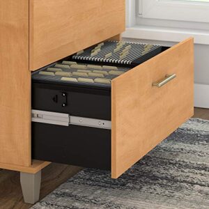 Bush Furniture 2 Drawer Lateral File Cabinet, Maple Cross
