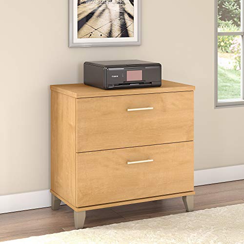 Bush Furniture 2 Drawer Lateral File Cabinet, Maple Cross