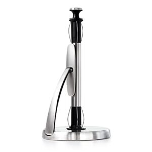 oxo good grips simplytear paper towel holder – stainless steel