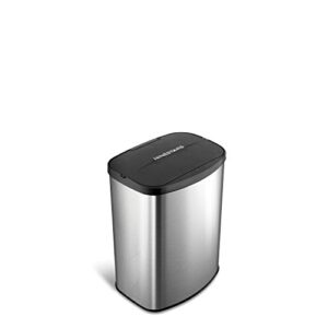 Nine Stars DZT-8-1c Infrared Touchless Stainless Steel Trashcan