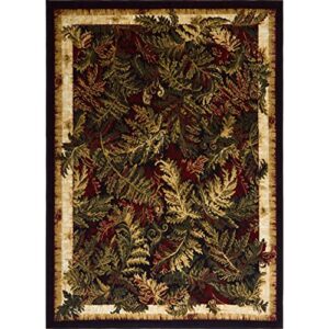 Home Dynamix Optimum Kawan Area Rug 7'8" x10'4" Traditional Area Rug, Black/Burgundy/Ivory