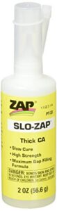 pacer technology (zap) slo-zap (thick) adhesives, 2 oz