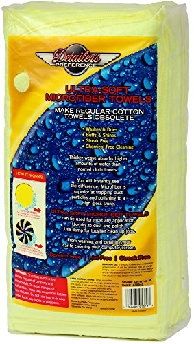 Eurow Microfiber Premium 16in x 16in 350 GSM Cleaning Towels 36-Pack