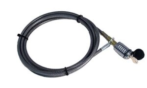 heininger advantage sportsrack 10′ ft chrome plated cable lock – 6003