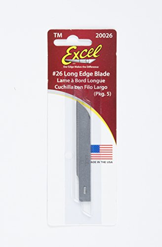 Excel Blades #26 Whittling Blade, 5 Pack, American Made Replacement Hobby Blades