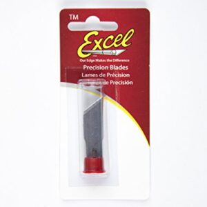 Excel Blades #19 Angled Wood Chisel Blade, 1 Inch, American Made Replacement Hobby Blades, 5 Pack