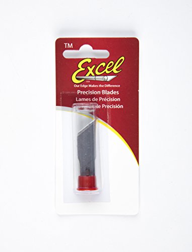 Excel Blades #19 Angled Wood Chisel Blade, 1 Inch, American Made Replacement Hobby Blades, 5 Pack