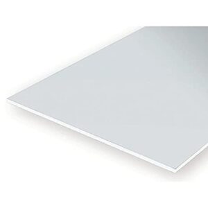 evergreen 9030 white polystyrene sheet 150 x 300 x 0.75 mm pack of 2