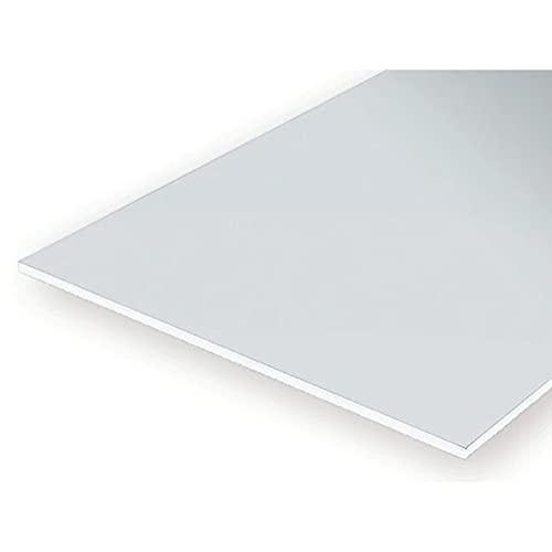 Evergreen 9030 White Polystyrene Sheet 150 x 300 x 0.75 mm Pack of 2