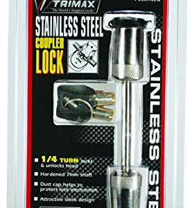 Trimax SXTC2 Premium Stainless Steel Coupler Lock (2.5" Span)