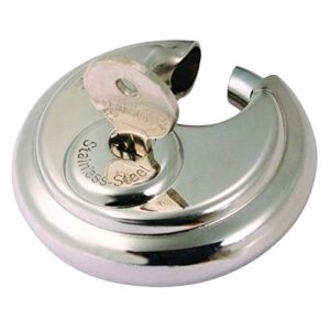trimax trp170 stainless steel 70mm round pad lock – 10mm shackle