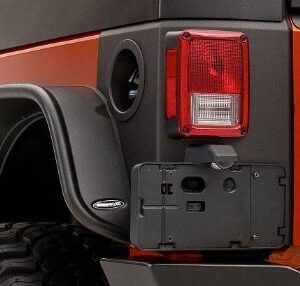 Bushwacker Trail Armor Rear Corner Covers | 2-Piece Set, Black, Textured Finish | 14010 | Fits 2007-2018 Jeep Wrangler JK Unlimited