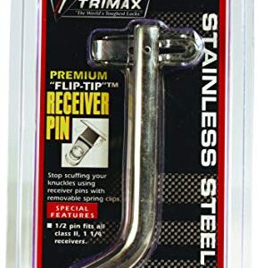 Trimax SXTX125 Premium Stainless Steel Flip-Tip 1/2" Receiver Pin