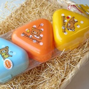 Rilakkuma ONIGIRI CASE SET (3Pcs) | Rice Ball Case | LS-2 ( Japanese Import )