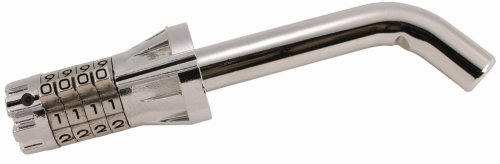 Trimax Standard 1/2" Dia. Resettable Combinaiton Bent Pin Receiver Lock MAG125, Clam Packaging, Chrome