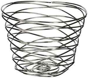 american metalcraft fruc7 baskets, 6.75″ length x 6.75″ width, silver