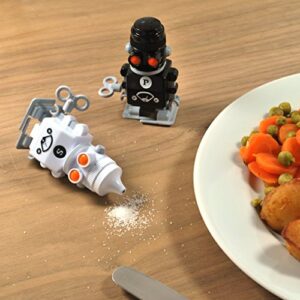 Suck UK Salt And Pepper Shakers | 2 Salt And Pepper Shaker Robots | Funny Kitchen Gadgets & Kitchen Accessories | Salt And Pepper Set For Kitchen Decor | Novelty Gifts | Salt And Pepper Shakers Funny