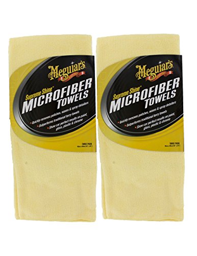Meguiar's X2020 Supreme Shine Microfiber Towels (2 Packs of 3)
