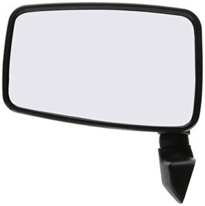 omix | 11002.17 | door mirror, left, black | oe reference: 55027207 | fits 1987-1995 jeep wrangler yj