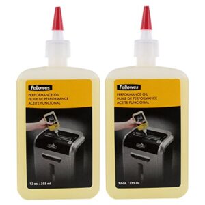 fellowes : shredder oil, 12 oz. bottle with extension nozzle -:- sold as 2 packs of – 1 – / – total of 2 each