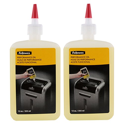 Fellowes : Shredder Oil, 12 oz. Bottle with Extension Nozzle -:- Sold as 2 Packs of - 1 - / - Total of 2 Each