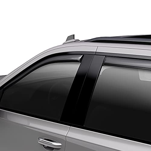 Auto Ventshade [AVS] In-Channel Ventvisor / Rain Guards | Smoke, 4 pc | 194166 | Fits 2010 - 2017 Chevrolet Equinox