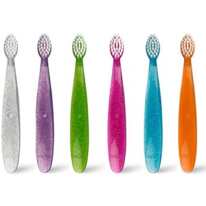 radius – totz toothbrush, specially designed for small teeth and gums, for 18 months and older (6 per case)