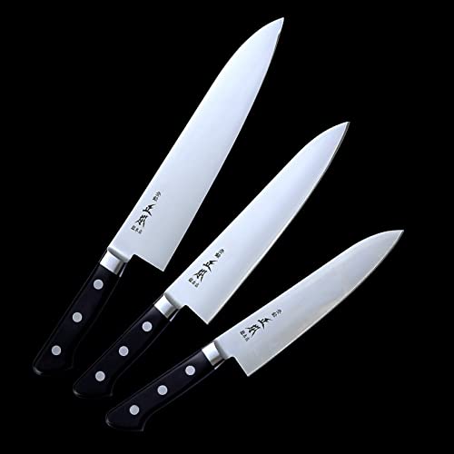 MASAMOTO VG Japanese Chef Knife 8.2" (210mm) Gyuto Professional Chef's Knife, Ultra Sharp Japanese Stainless Steel Blade, Duracon Handle, Made in JAPAN