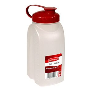 rubbermaid mixermate bottle, 1 quart, chili red