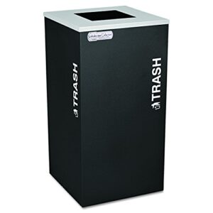ex-cell rckdsqtblx kaleidoscope collection recycling receptacle, 24gal, black