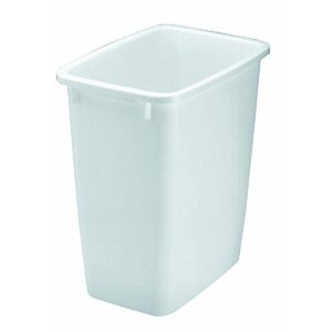 21 quart wastebasket in white