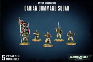 cadian command squad plastic warhammer 40k by games workshop