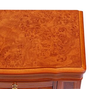 Mele 760-11 - Josephine 11.5" High Jewelry Box in Burlwood Oak