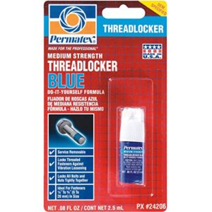 permatex 24206 2.5 ml blue medium strength threadlocker