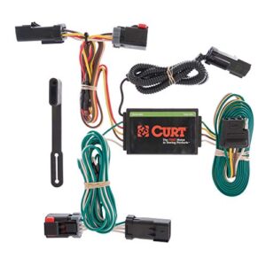 curt 55530 vehicle-side custom 4-pin trailer wiring harness, fits select chrysler pacifica