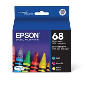 epson t068 durabrite ultra ink standard capacity color combo pack (t068520-s) for select epson stylus and workforce printers
