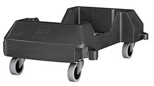 rubbermaid trolley for slim jim container – black