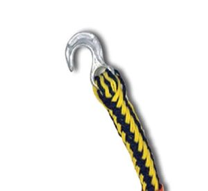 progrip 101800 emergency towing rope for truck auto and marine with hooks: 17′ x 3/4″