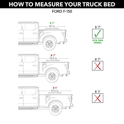 TruXedo TruXport Soft Roll Up Truck Bed Tonneau Cover | 297601 | Fits 2009 - 2014 Ford F-150 5' 7" Bed (67")