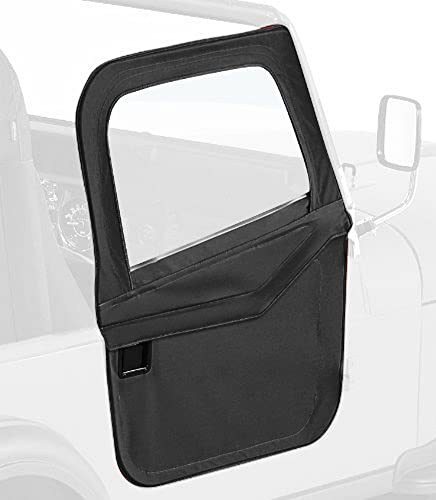 Bestop 5177201 Black 2-Piece Fabric Doors 1966-1977 Ford Bronco