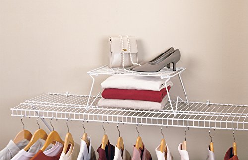 ClosetMaid 71082 18-Inch Wide Stacking Shelf for Wire Shelving, White