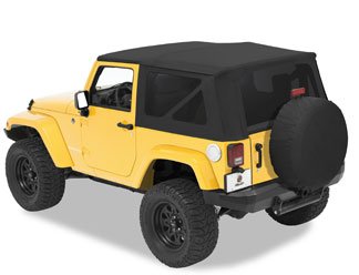 Bestop 7913635 Black Diamond Sailcloth Replace-A-Top for 2007-2009 Wrangler JK 2-Door