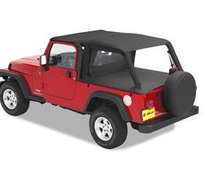 Bestop 5254435 Black Diamond Safari-Style Bikini Top for 2004-2006 Wrangler Unlimited