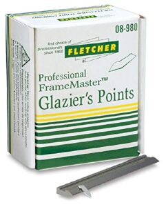 fletcher framemaster framing tool – glazier’s points, pkg of 5000