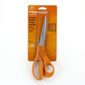 fiskars bent scissors, orange