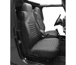 bestop 2922835 black diamond seat covers for front high-back seats – jeep 2003-2006 wrangler; sold as pair; fit factory seats