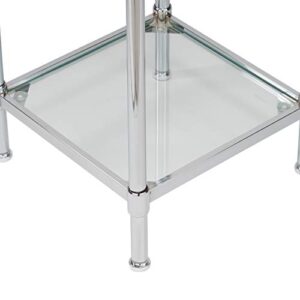 Organize It All 4 Tier Tempered Glass Freestanding Bathroom Storage Tower