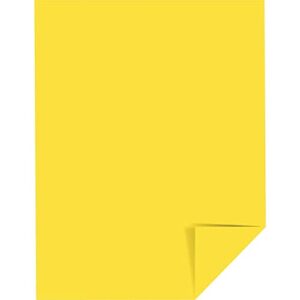 Neenah Wausau Paper 22531 Astrobrights Color Paper, 8.5” x 11”, 24 lb / 89 GSM, Solar Yellow, 500 Sheets